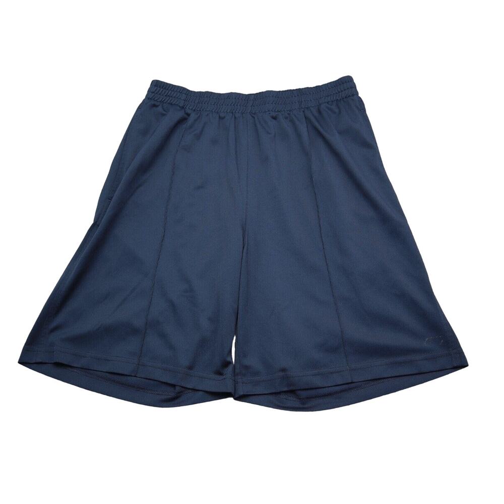 Reebok Shorts Mens L Blue Athletic Elastic Waist Pull On Pocket Polyester